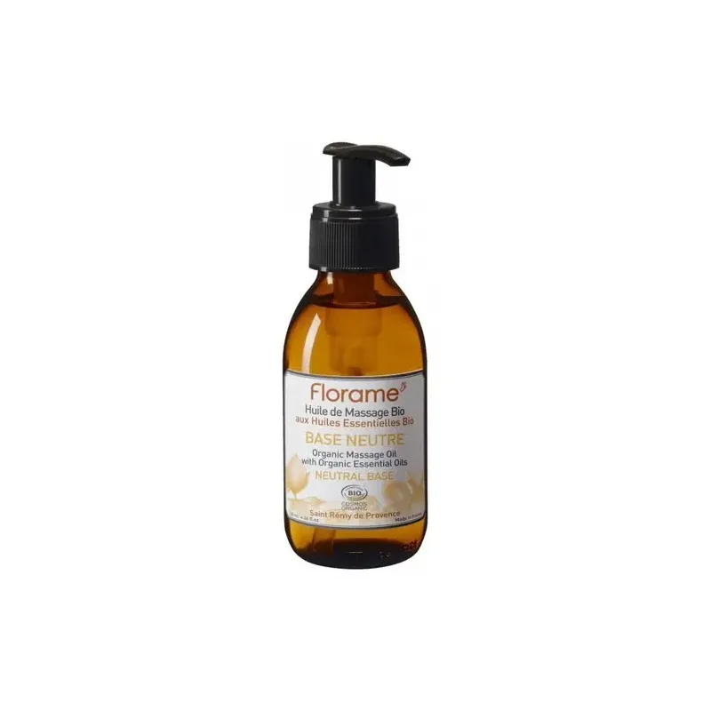 Florame huile massage base neutre 120ml | Farmacia Barata