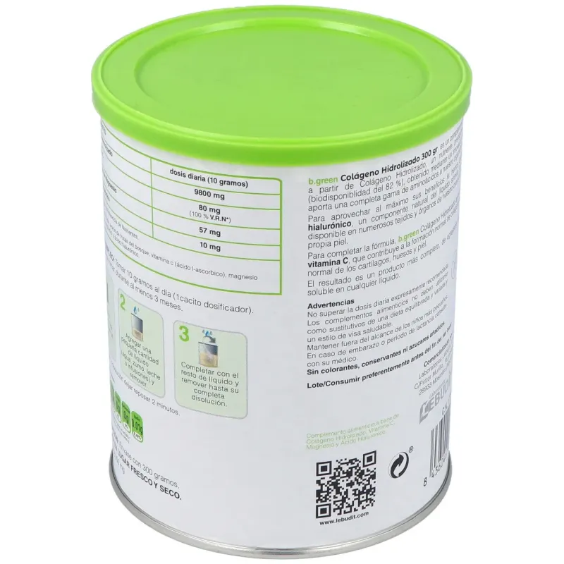 B-green colágeno hidrolizado 300g | Farmacia Barata