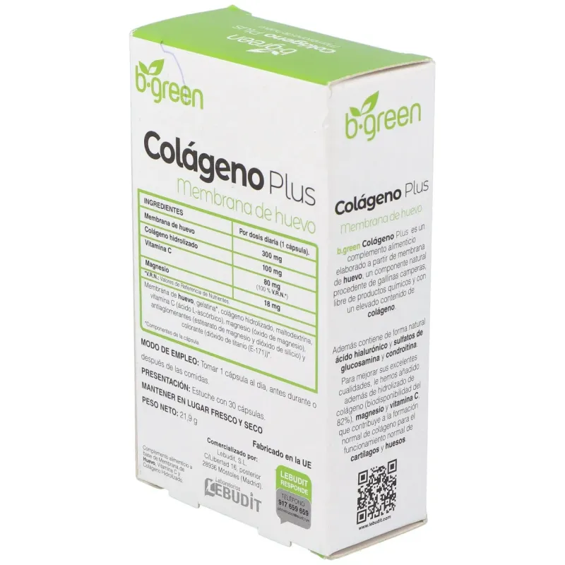 B-green colágeno plus 30cáps | Farmacia Barata