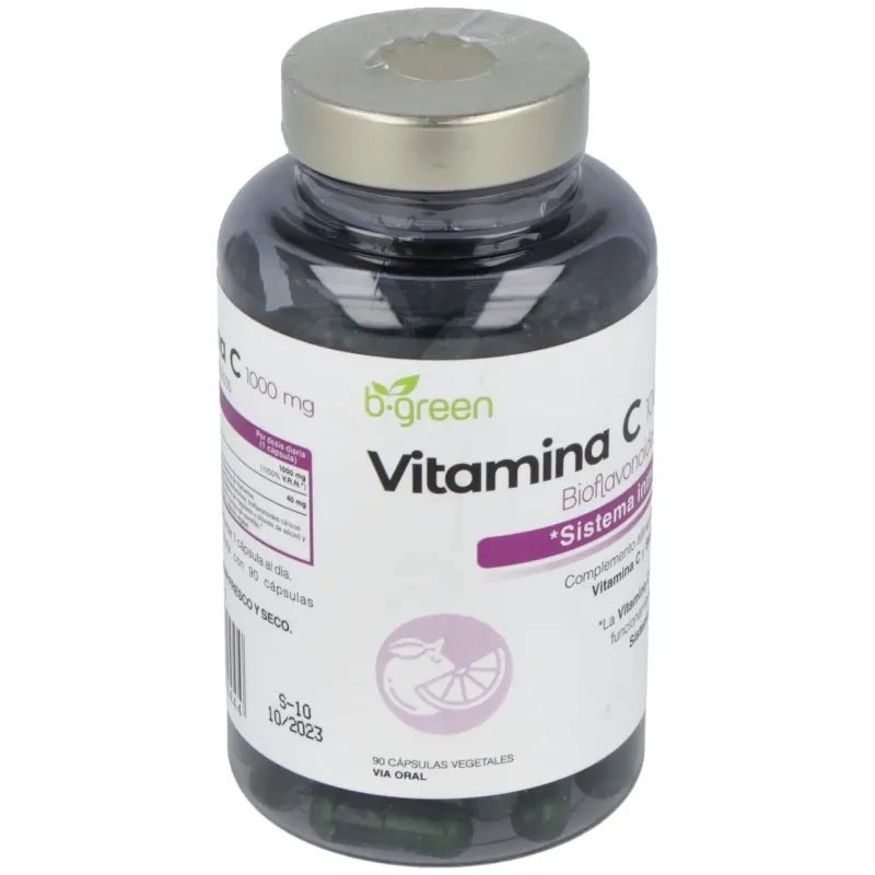 B-green vitamina c 1000mg 90caps | Farmacia Barata