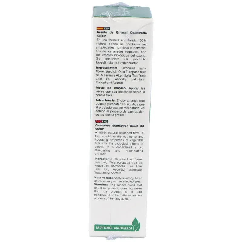 Aceite girasol ozonizado 600ip airless 50ml. | Farmacia Barata