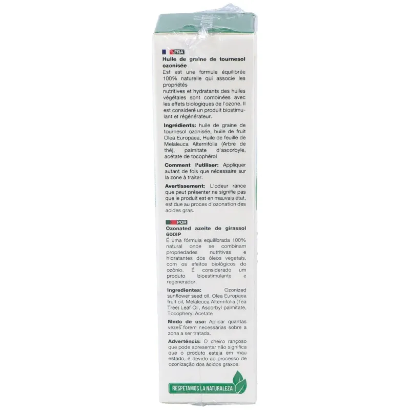 Aceite girasol ozonizado 600ip airless 50ml. | Farmacia Barata