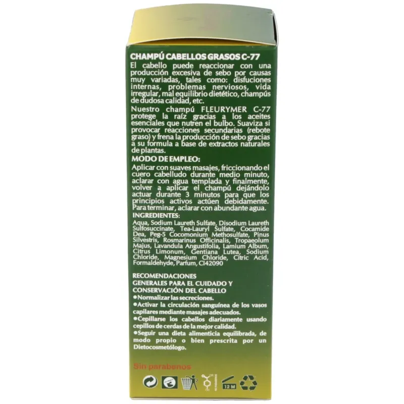 Fleurymer champu antigrasa c-77 200ml | Farmacia Barata