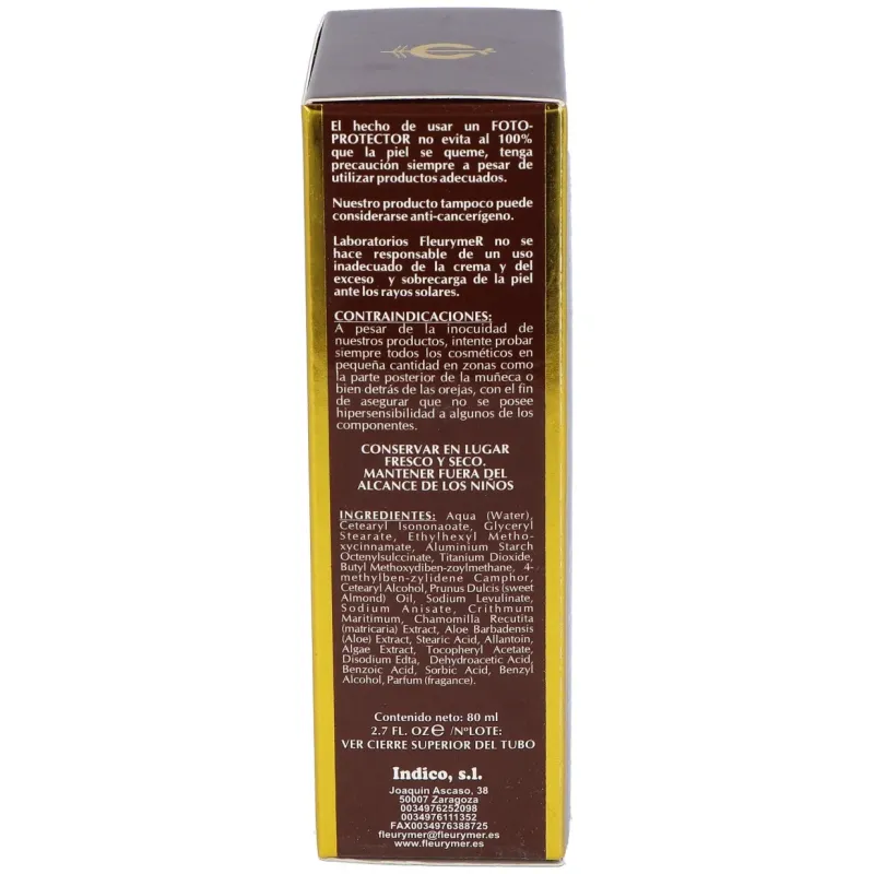 Fleurymer crema solar facial spf-50 montaña | Farmacia Barata