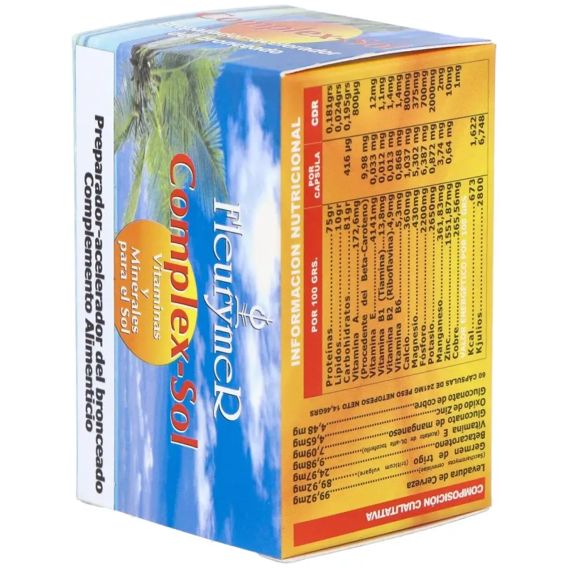 Complex sol vitaminas+minerales para el sol 60cap. | Farmacia Barata