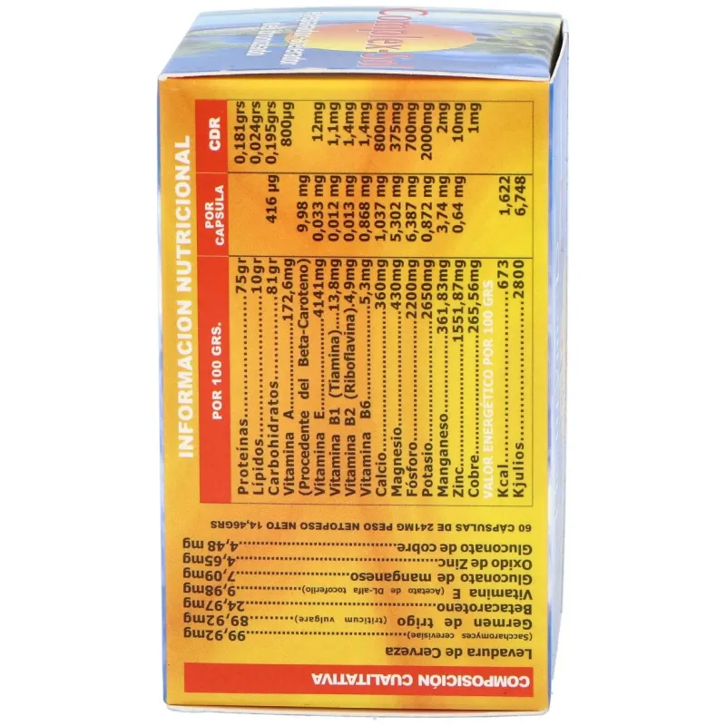 Complex sol vitaminas+minerales para el sol 60cap. | Farmacia Barata