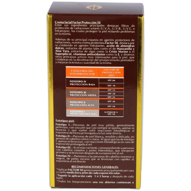 Fleurymer crema solar facial spf-50 montaña | Farmacia Barata