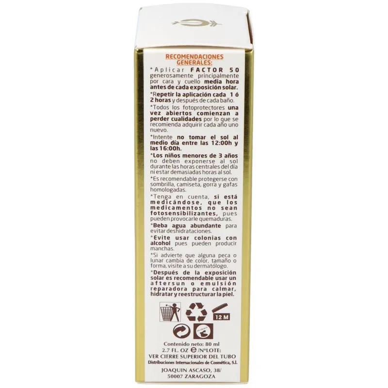Fleurymer crema solar facial spf50 80ml | Farmacia Barata