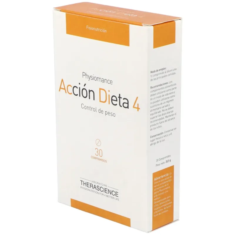 Physiomance accion dieta 4 30comp. | Farmacia Barata