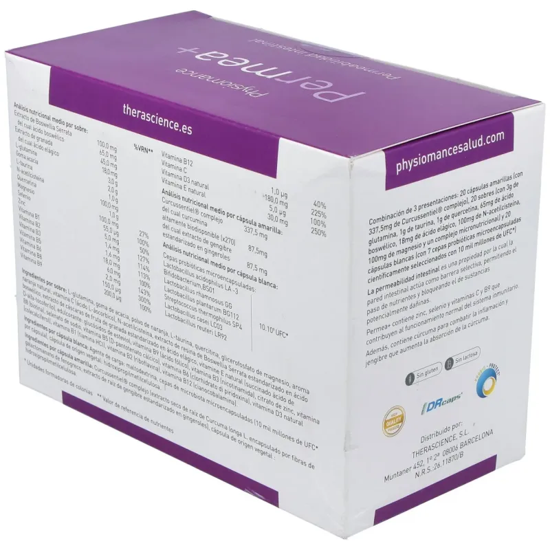 Physiomance permea+ 20 sobre + 20caps + 20cpr | Farmacia Barata