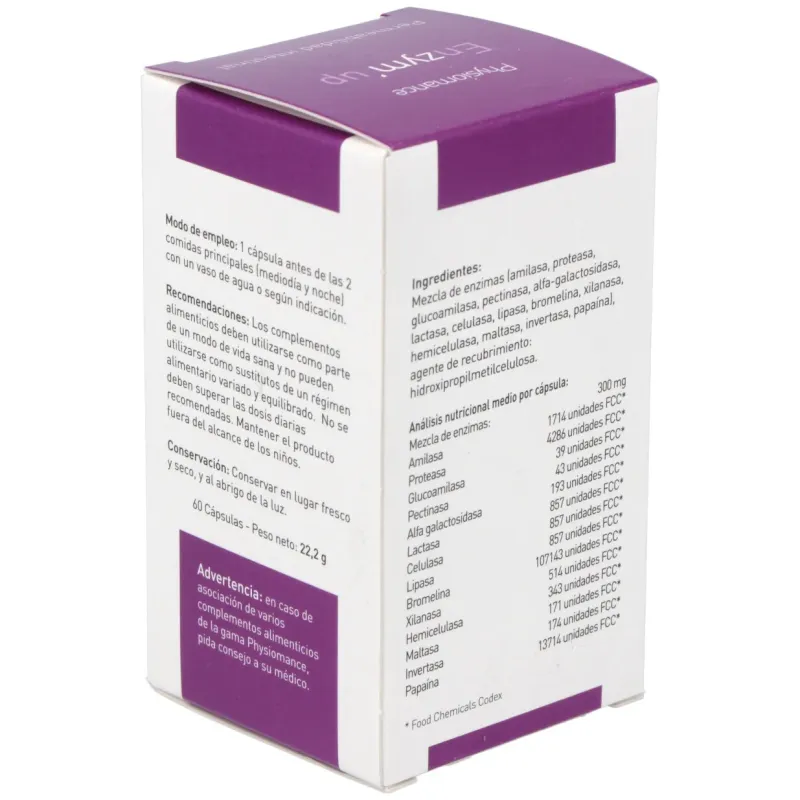 Therascience physiomance enzymup 60 capsulas | Farmacia Barata Therascience physiomance enzymup 60 capsulas | Farmacia Barata