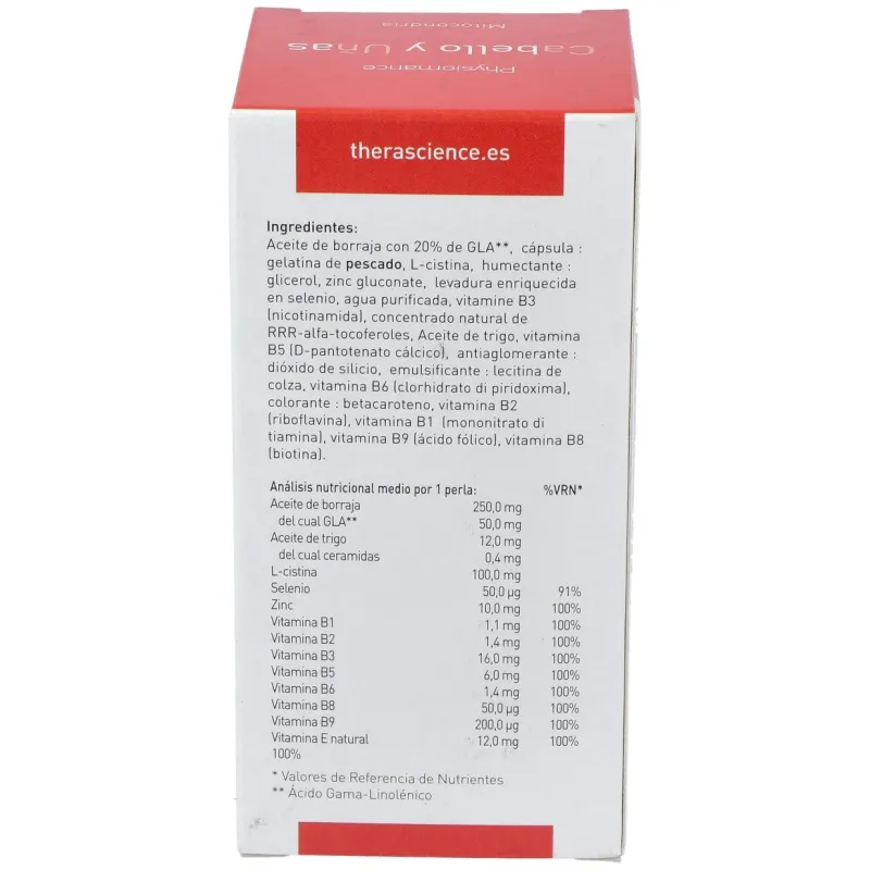 Physiomance cabello y uñas 90cap. | Farmacia Barata