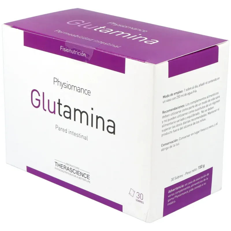 Physiomance glutamina 30 sobres | Farmacia Barata
