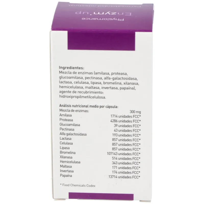 Therascience physiomance enzymup 60 capsulas | Farmacia Barata Therascience physiomance enzymup 60 capsulas | Farmacia Barata