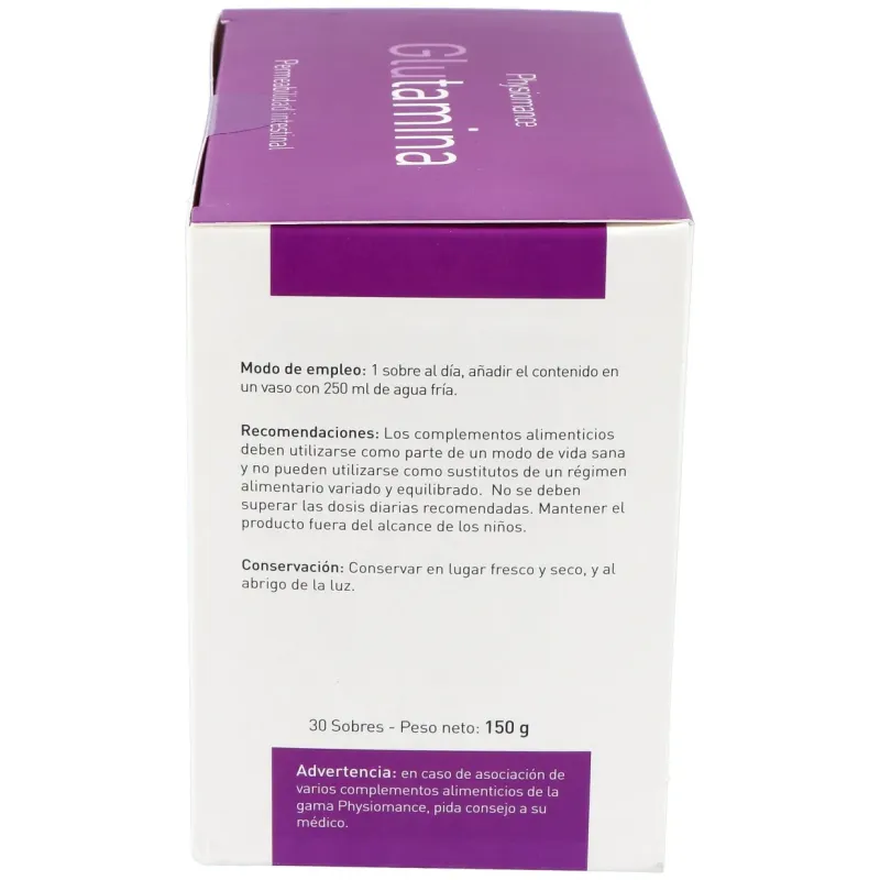 Physiomance glutamina 30 sobres | Farmacia Barata