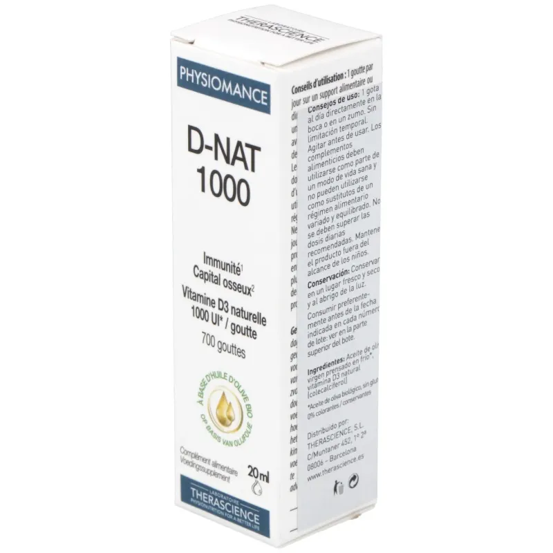 Physiomance d-nat 1000 gotas 20ml. | Farmacia Barata