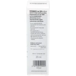 Physiomance d-nat 1000 gotas 20ml. | Farmacia Barata