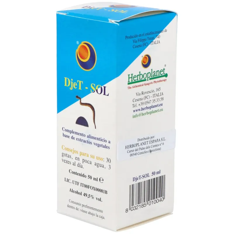 Herboplanet djet-sol gotas 50ml | Farmacia Barata
