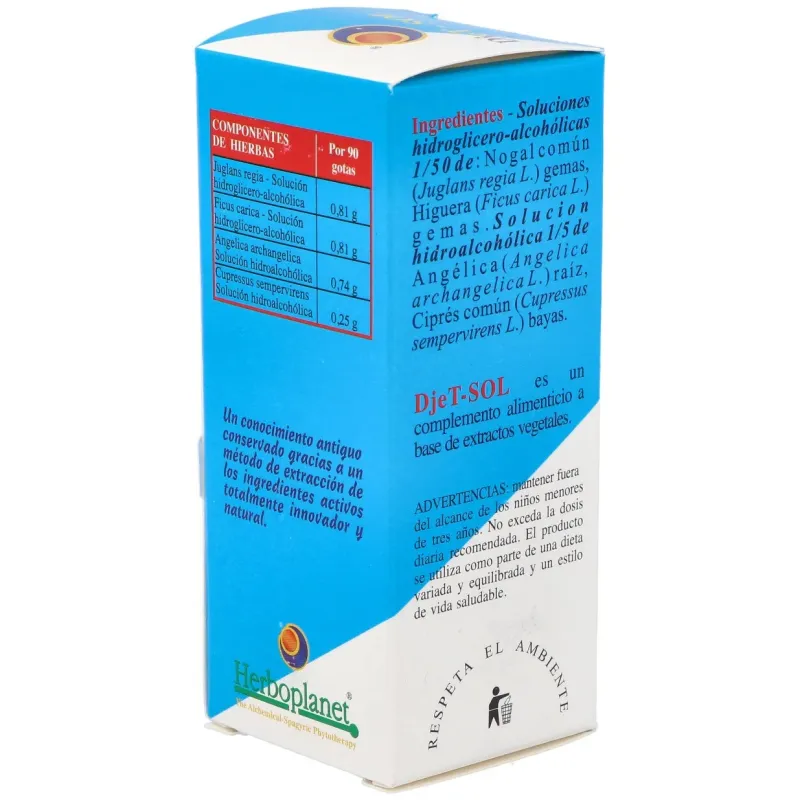 Herboplanet djet-sol gotas 50ml | Farmacia Barata