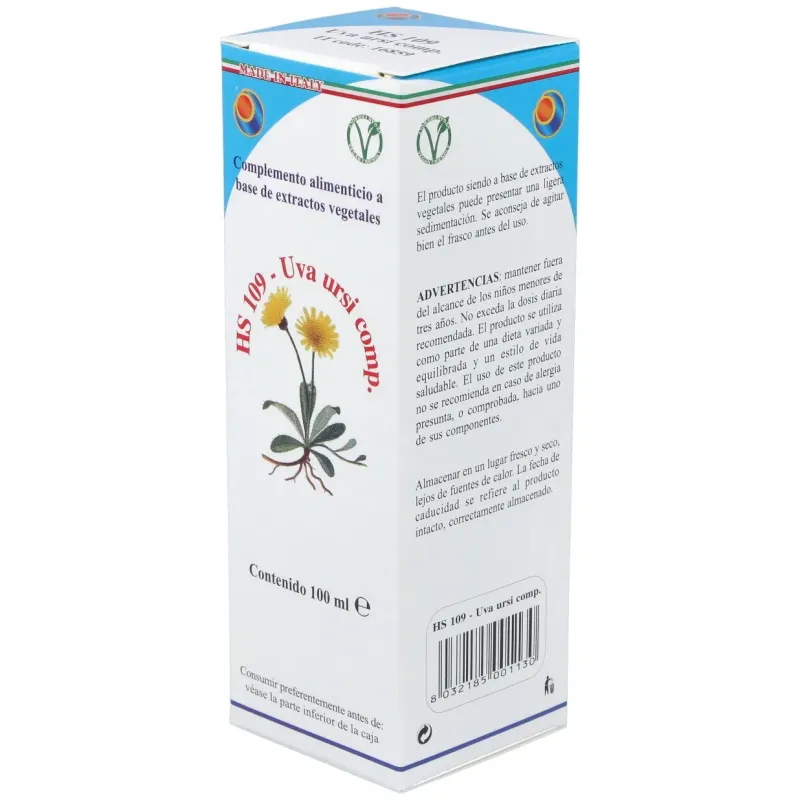 Hs 109 uva ursi comp. gotas 100ml. s/al | Farmacia Barata