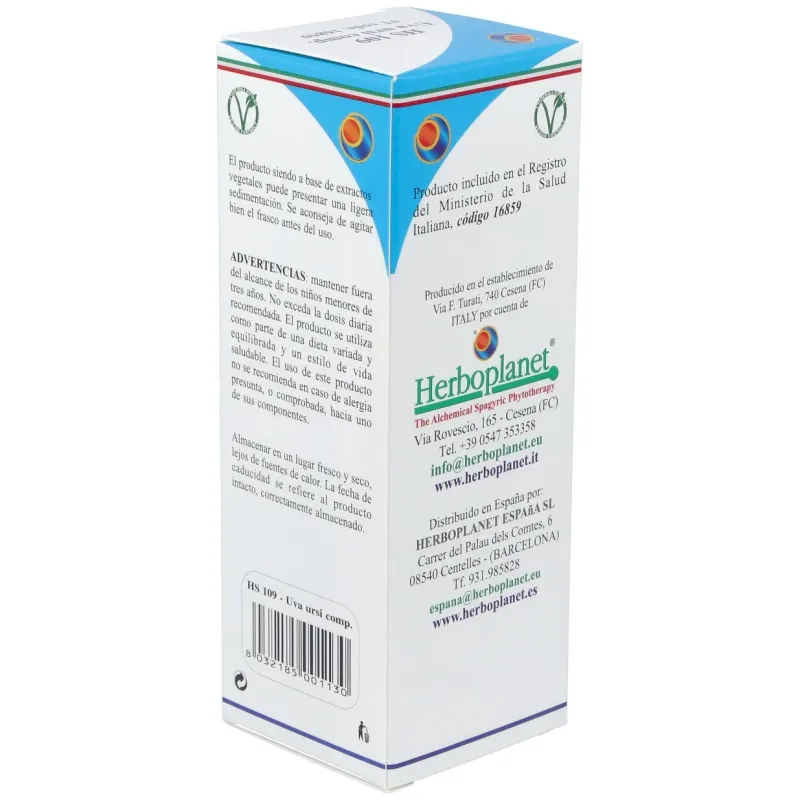 Hs 109 uva ursi comp. gotas 100ml. s/al | Farmacia Barata