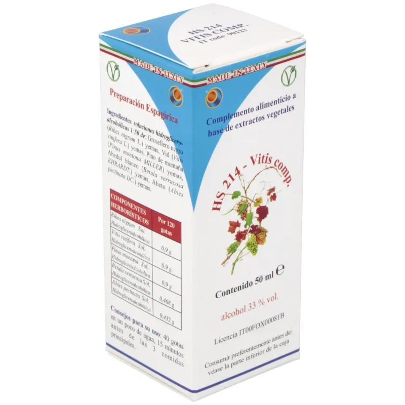 Hs 214 vitis comp. gotas 50ml. | Farmacia Barata