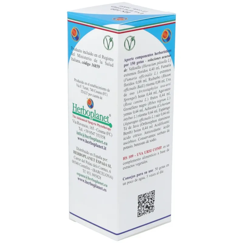 Hs 109 uva ursi comp. gotas 100ml. s/al | Farmacia Barata