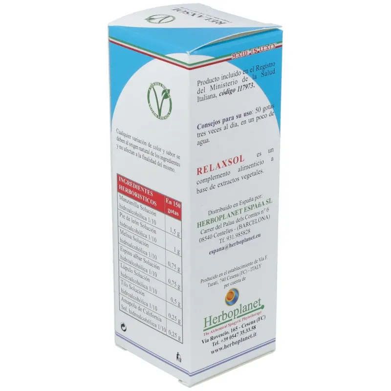 Relaxsol gotas 100ml. | Farmacia Barata