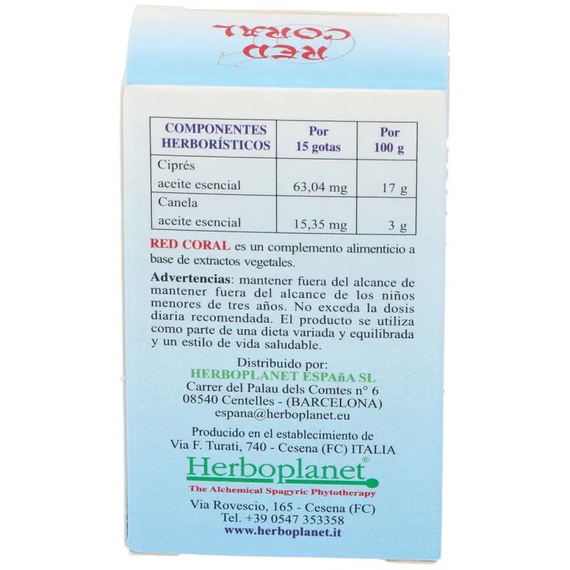 Red coral gotas 10ml. | Farmacia Barata