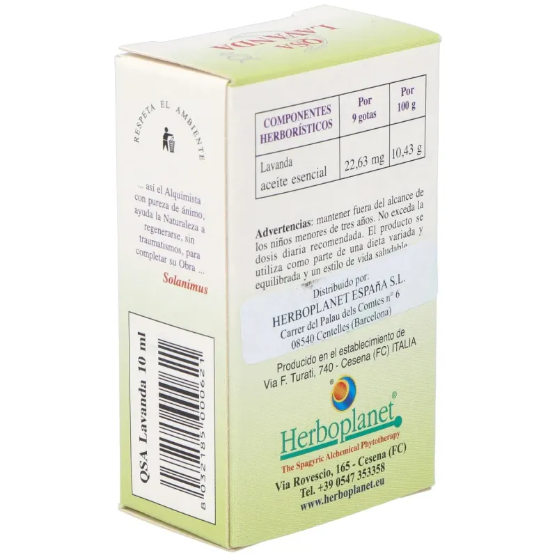 Herboplanet qsa lavanda gotas 10ml | Farmacia Barata