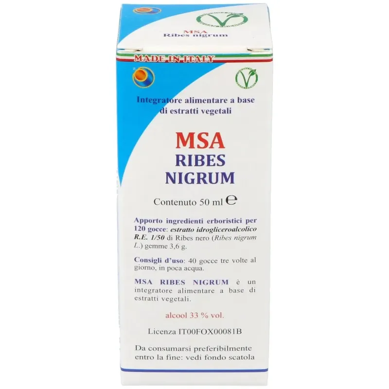 Msa ribes nigrum yemas grosellero negro 50ml. | Farmacia Barata