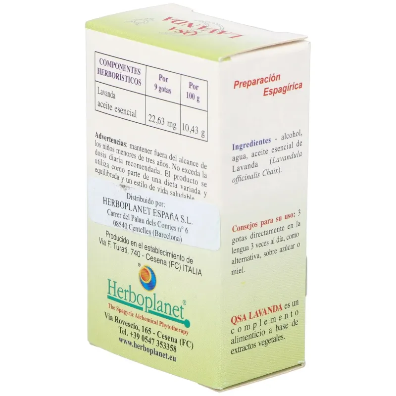 Herboplanet qsa lavanda gotas 10ml | Farmacia Barata