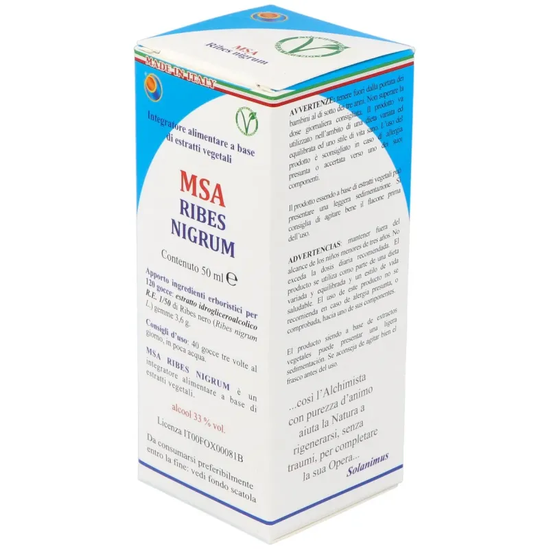 Msa ribes nigrum yemas grosellero negro 50ml. | Farmacia Barata