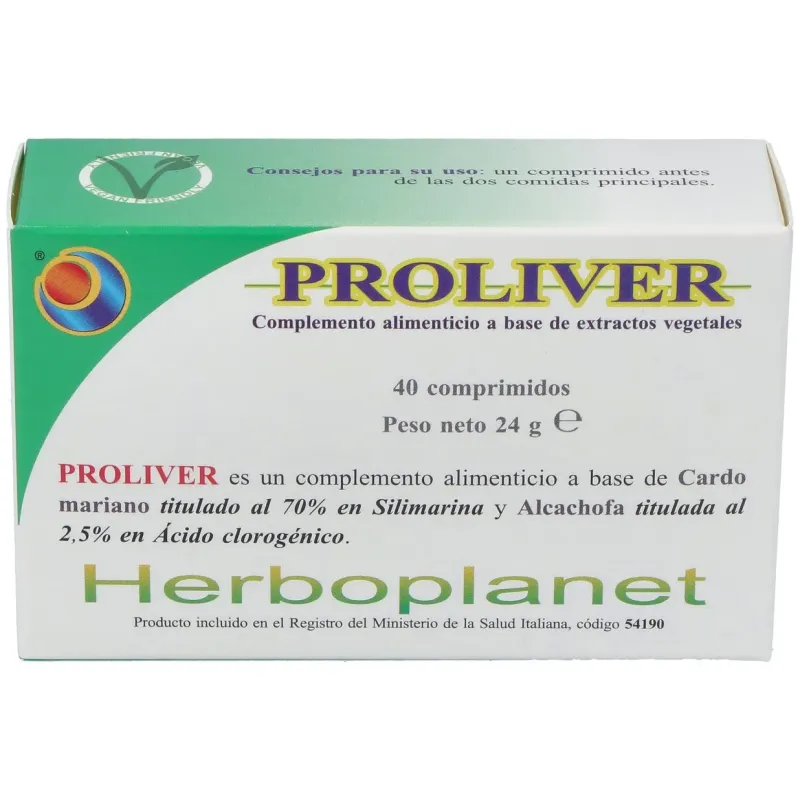 Herboplanet proliver 40comp | Farmacia Barata