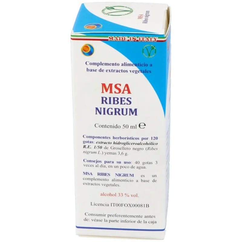 Msa ribes nigrum yemas grosellero negro 50ml. | Farmacia Barata