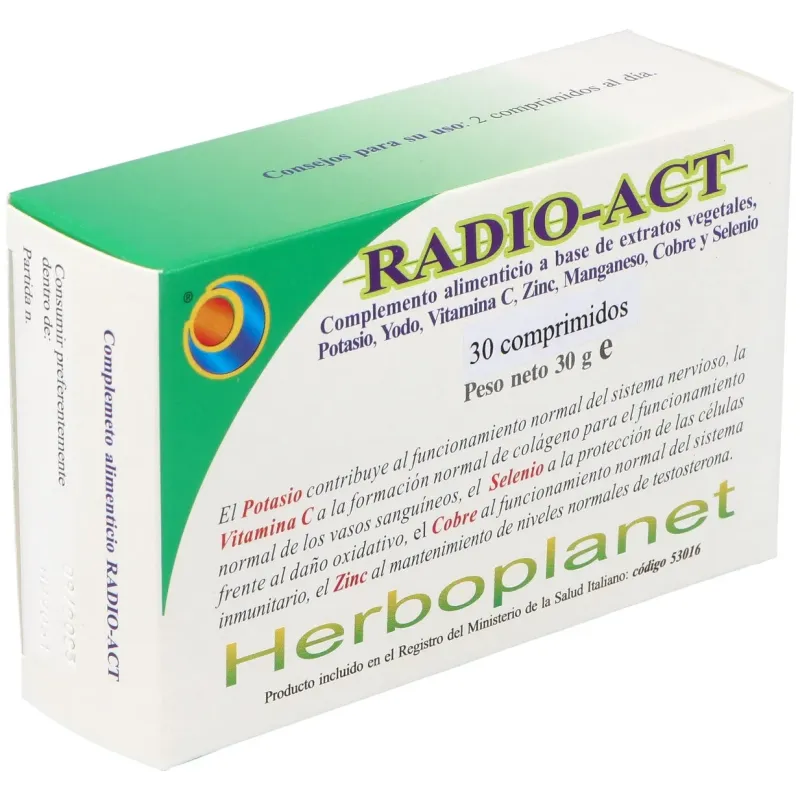 Herboplanet radio-act 30comp | Farmacia Barata