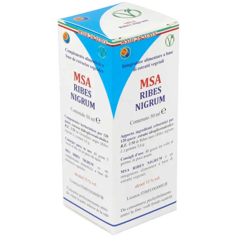 Msa ribes nigrum yemas grosellero negro 50ml. | Farmacia Barata