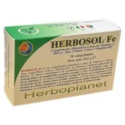 Herboplanet herbosol hierro 30caps