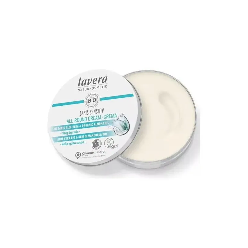 Lavera crema 150 cara y cuerpo basis sensitiv 150ml | Farmacia Barata