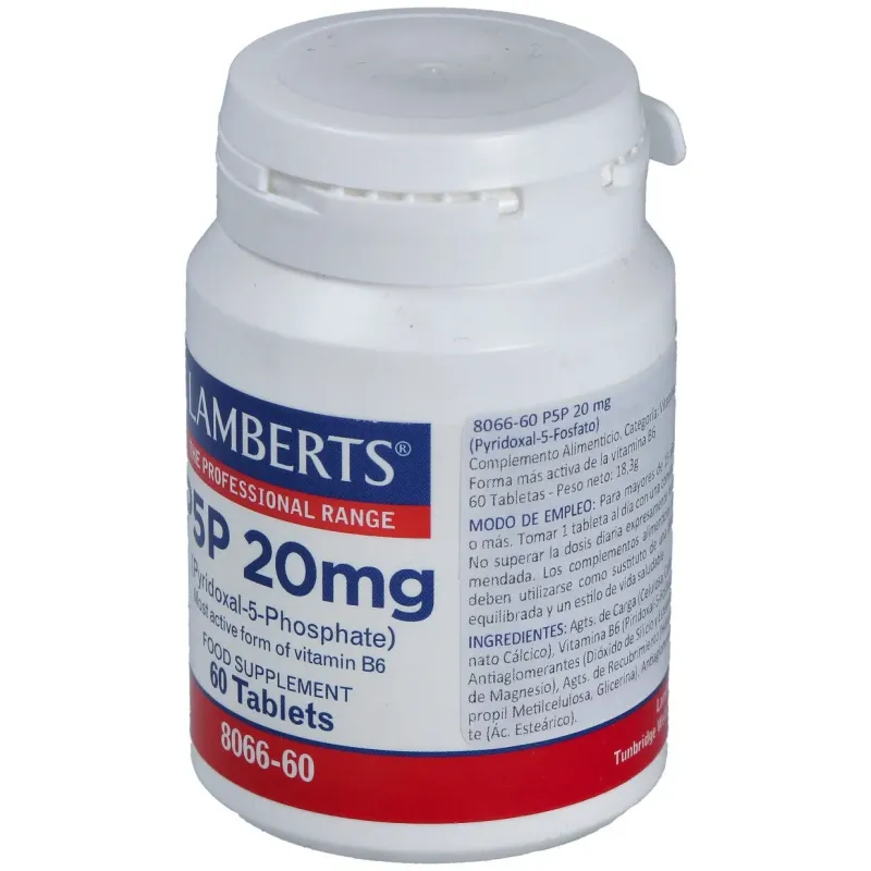 P5p 20mg. piridoxal-5-fosfato 60comp. | Farmacia Barata