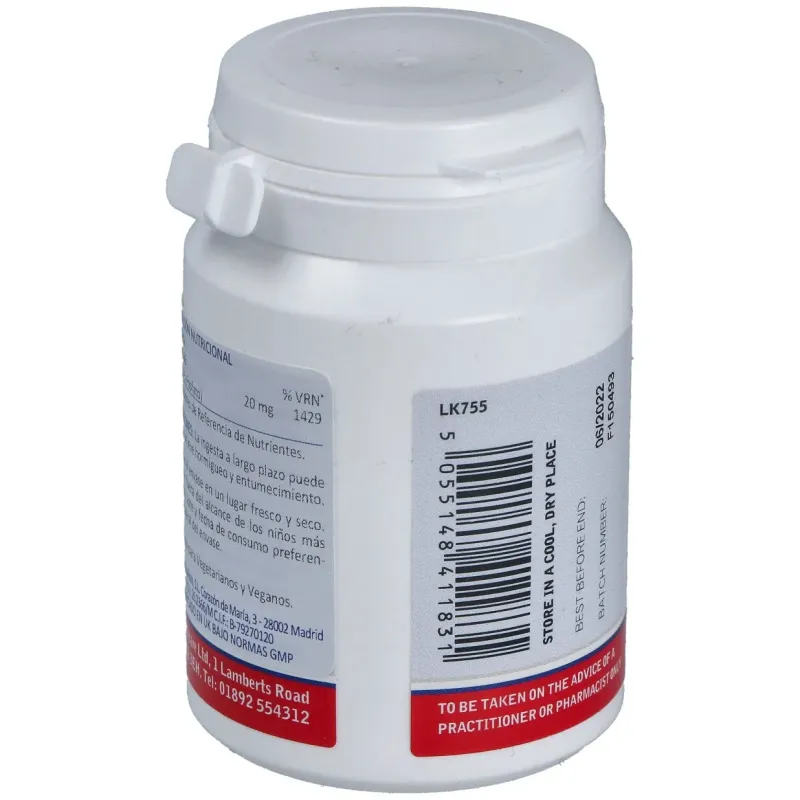 P5p 20mg. piridoxal-5-fosfato 60comp. | Farmacia Barata