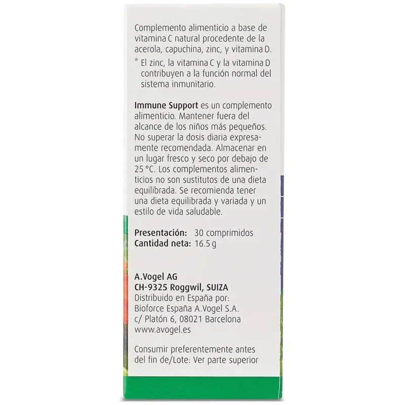 A. vogel immune support 30comp | Farmacia Barata