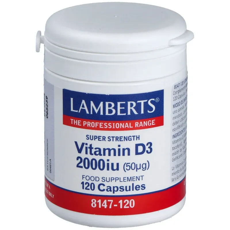 Lamberts vit d3 2.000 ui 120caps | Farmacia Barata