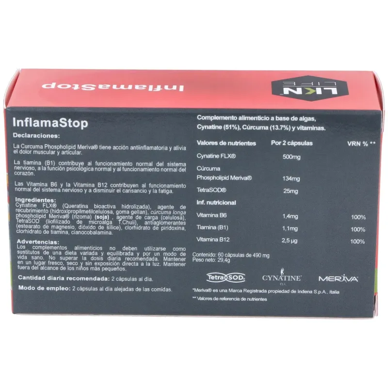 Lkn inflamastop 60caps | Farmacia Barata