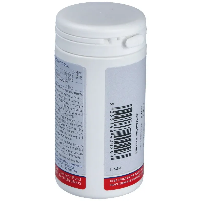 Vit.c 1000mg. time de liberacion sostenida 60 comp | Farmacia Barata