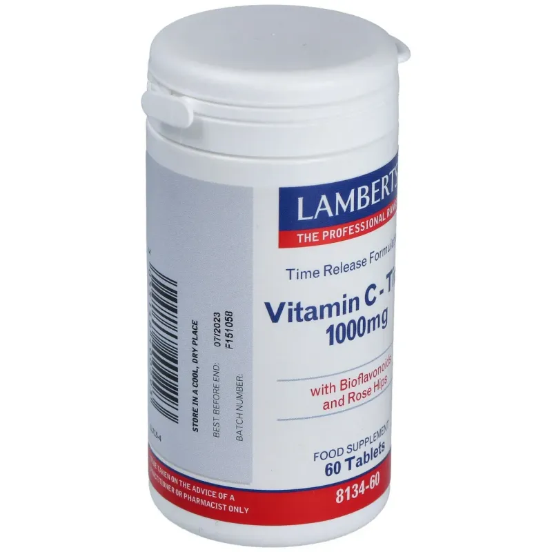 Vit.c 1000mg. time de liberacion sostenida 60 comp | Farmacia Barata