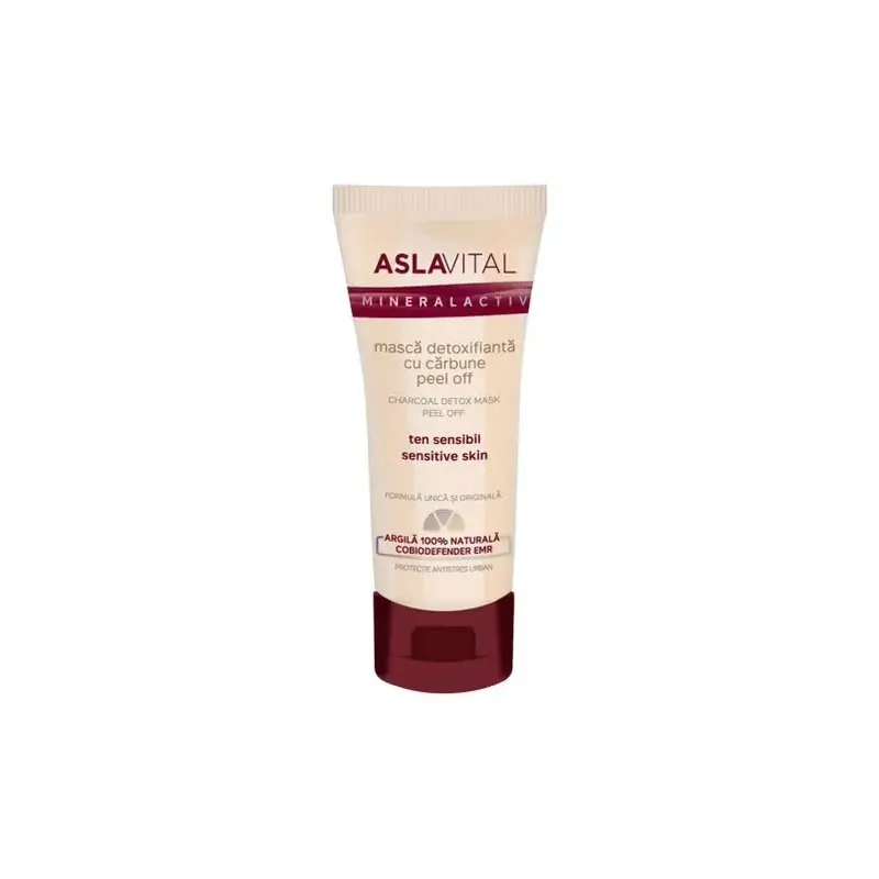 Aslavital mascarilla detoxificante con carbon activo 100ml | Farmacia Barata