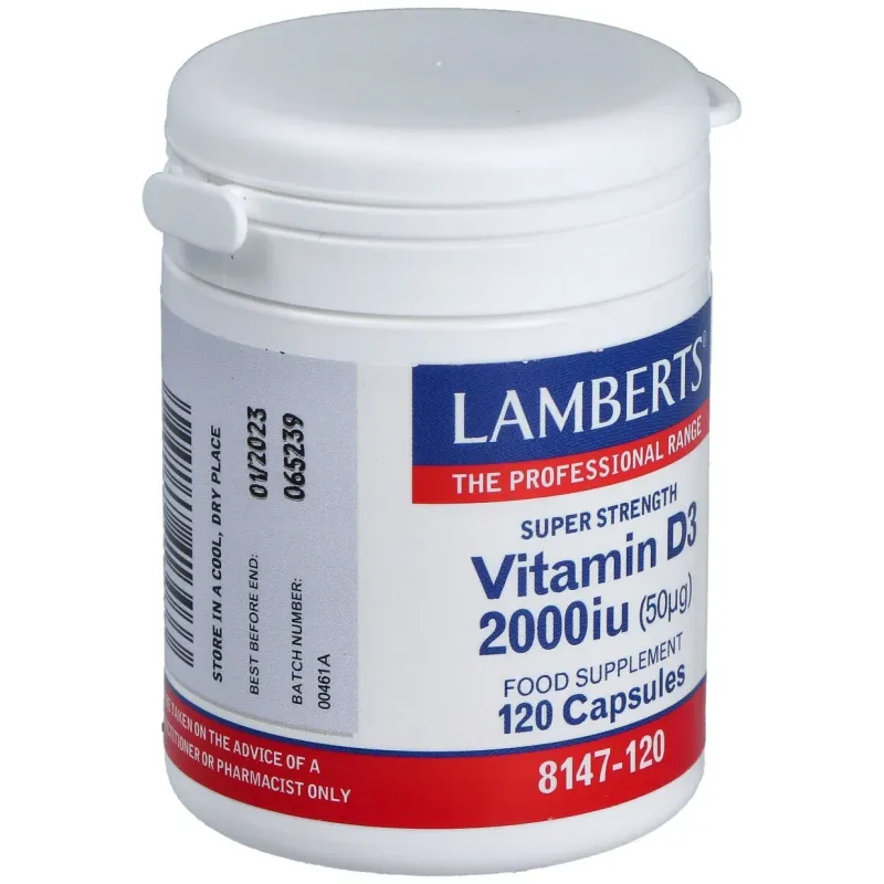 Lamberts vit d3 2.000 ui 120caps | Farmacia Barata