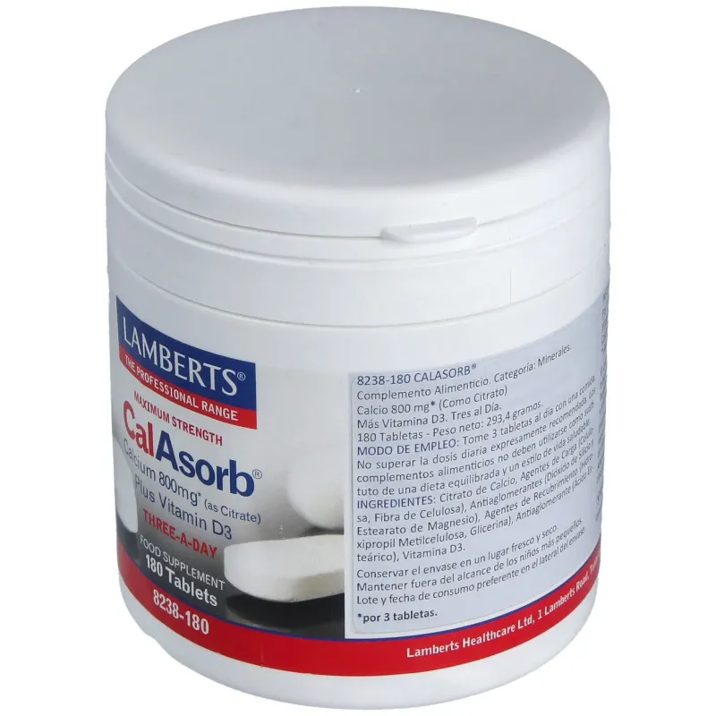 Calasorb citrato de calcio 800mg.180comp. | Farmacia Barata