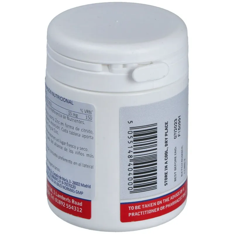 Zinc (como citrato) 15 mg. 180comp. | Farmacia Barata Zinc (como citrato) 15 mg. 180comp. | Farmacia Barata
